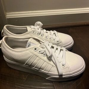 Adidas Platform White Sneakers